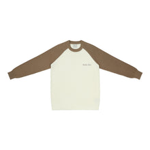 Long Sleeve Knit Baseball T-Shirt | Brown