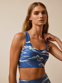 Women | Cloud Nine Luna Sports Bra | Hampstead Blue