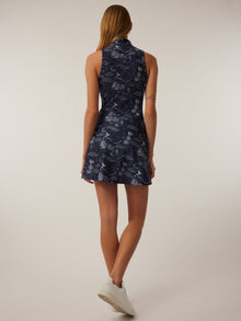 Women | Hera Moon Diamond Sleeveless Dress | Maltese Blue