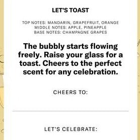 Homesick Candle: Let's Toast