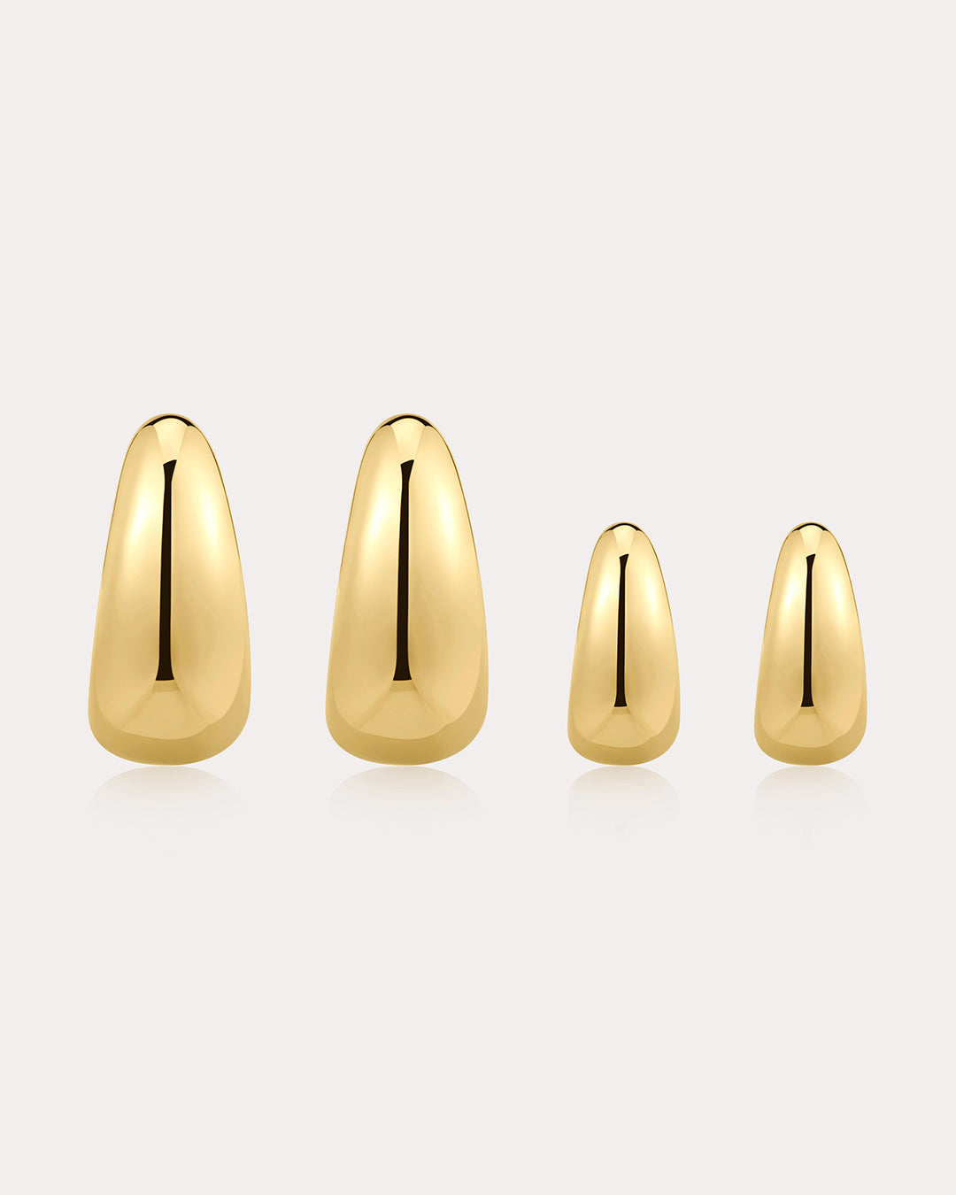 The Classic Claw Hoops Set | Gold