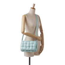 Bottega Veneta | Pre-Owned Nappa Intrecciato Padded Cassette Crossbody - III | Blue/Light Blue