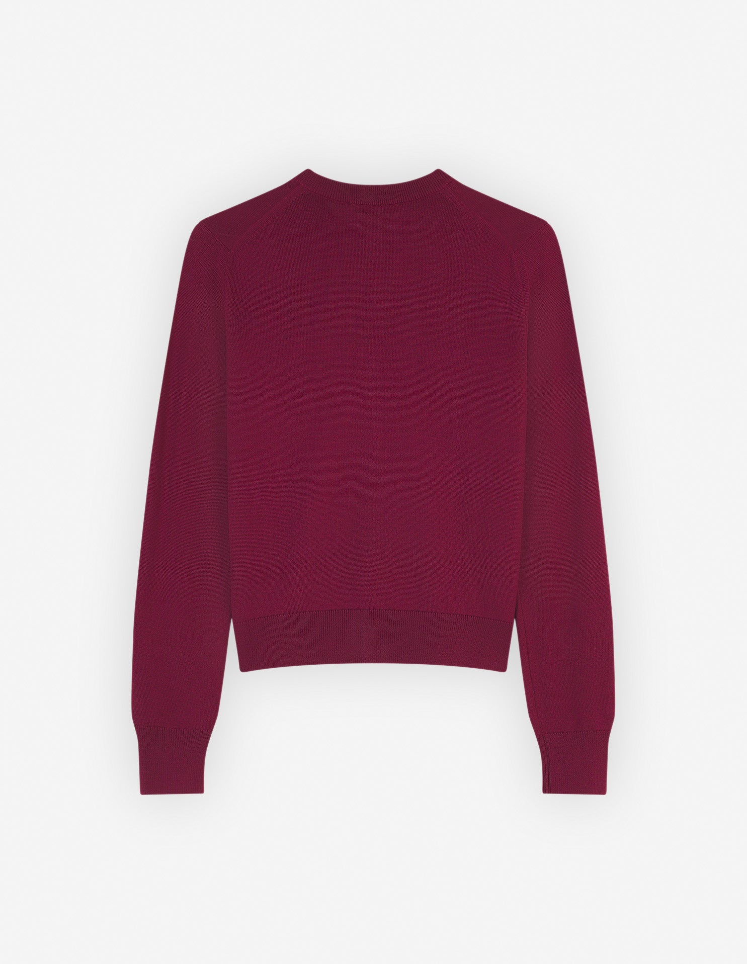 Womens | Bold Fox Head Patch Regular Cardigan | Grape