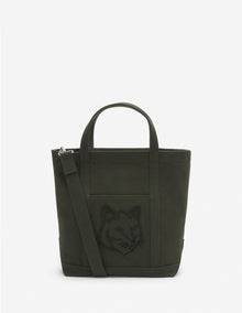 Womens | Fox Head Woven Logo Canvas Tote Bag - Small | Ranger Green