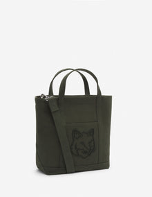 Womens | Fox Head Woven Logo Canvas Tote Bag - Small | Ranger Green