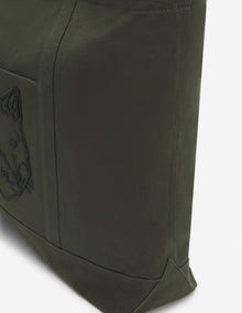 Womens | Fox Head Woven Logo Canvas Tote Bag - X-Large | Ranger Green