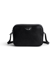 Women | Xs Boxy Wings Grained Leather | Noir