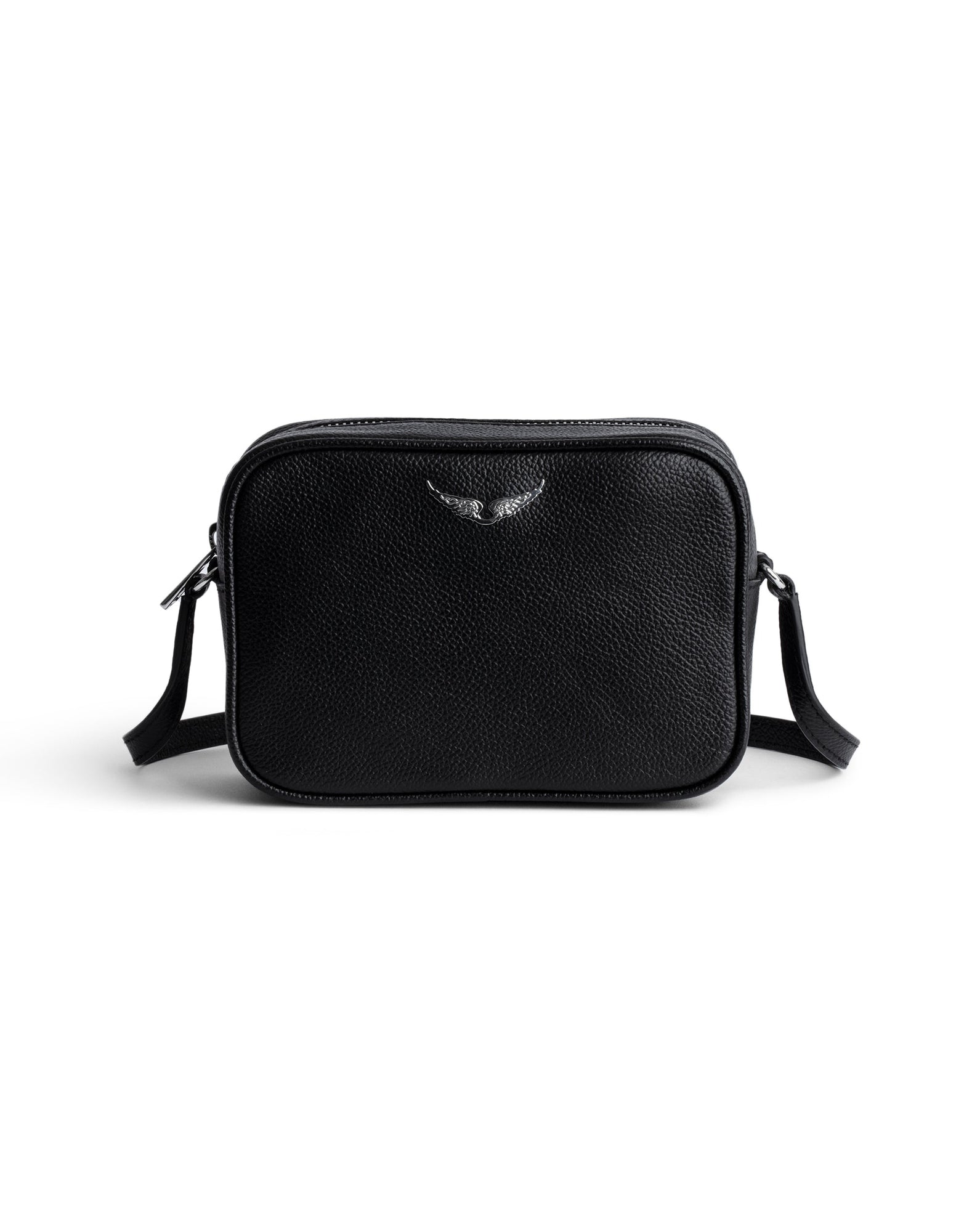 Women | Xs Boxy Wings Grained Leather | Noir