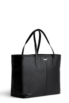 Mick Wings Grained Leather  | Black