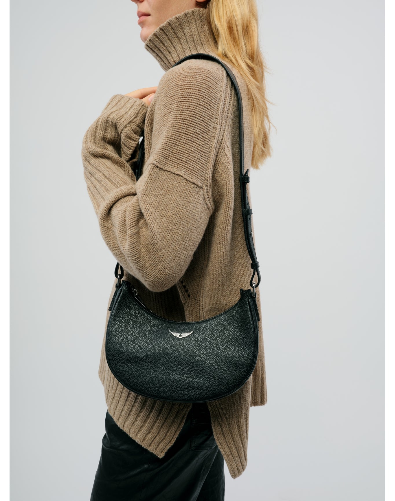 Women | Moonvibe Grained Leather | Black