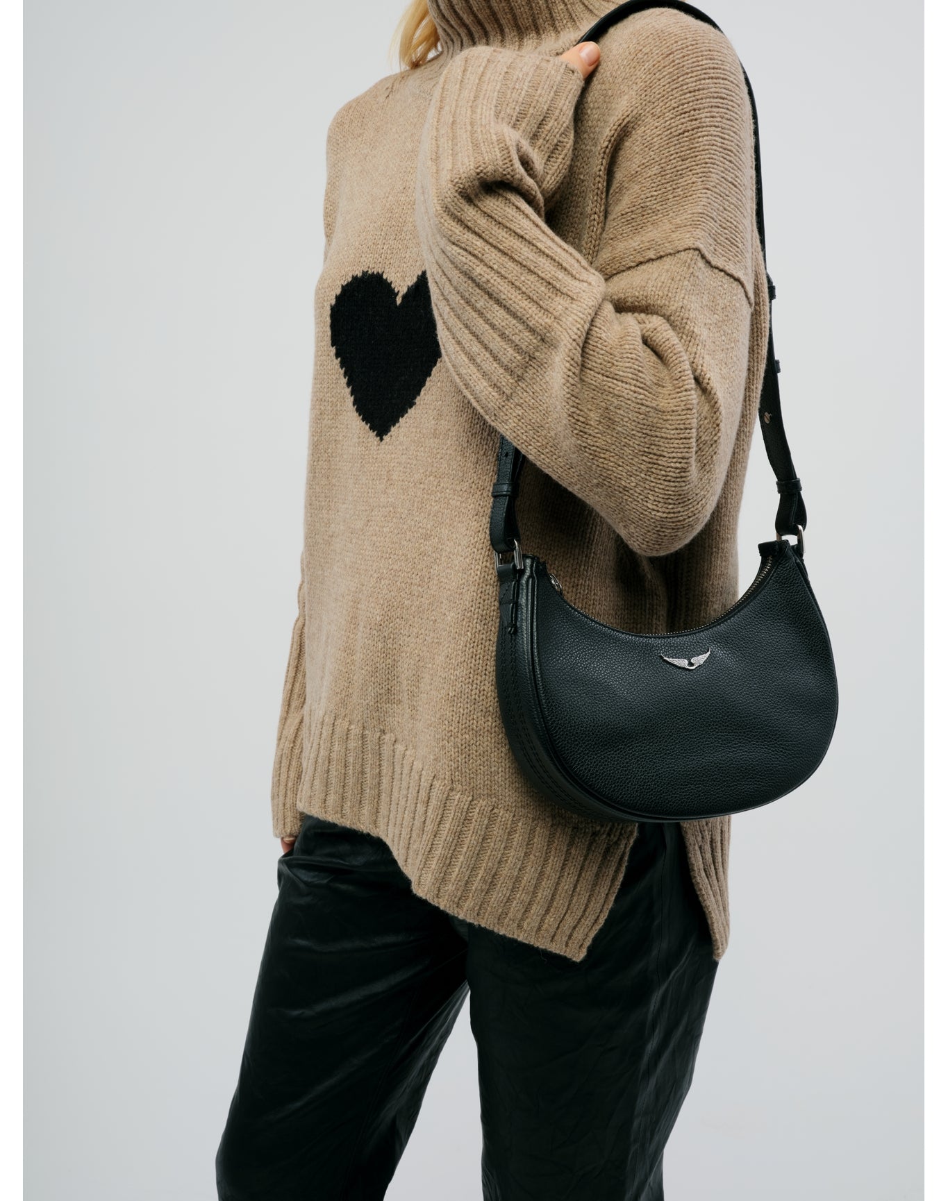 Women | Moonvibe Grained Leather | Black