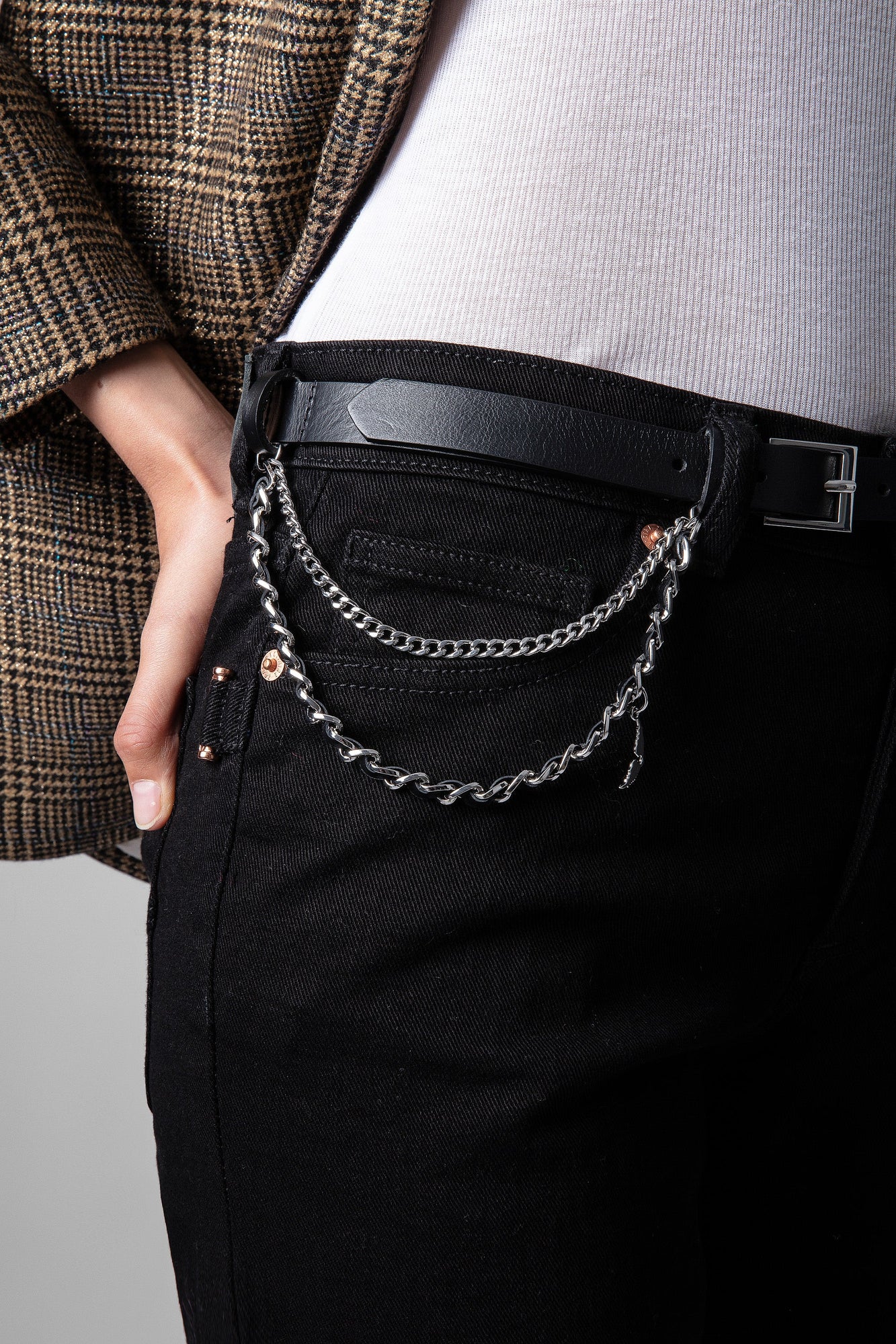 Zadig & Voltaire Rock Chain Belt Leather Belt Zadig&Voltaire- Rock Chain Belt Leather – SorellaLLC main image 2