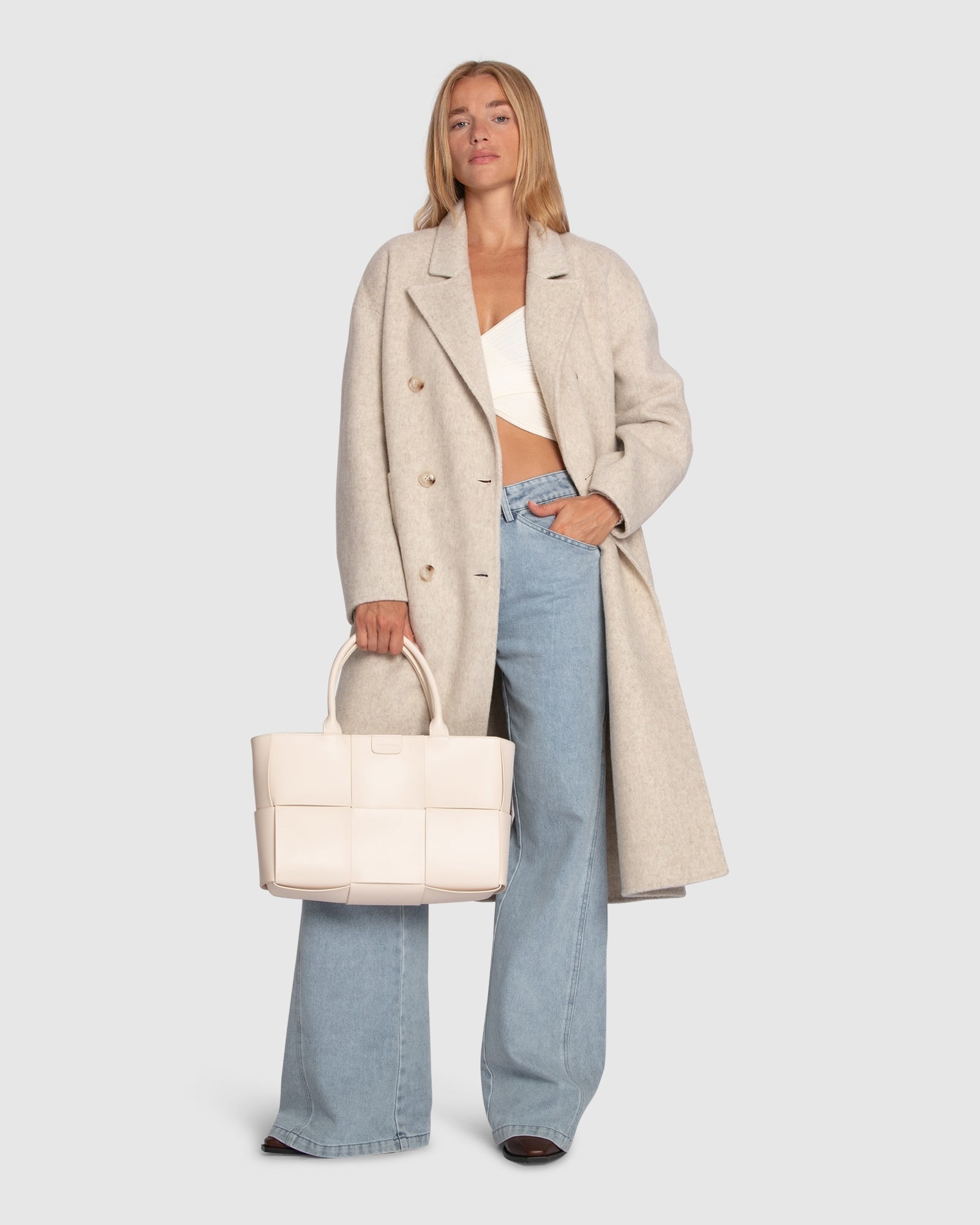 Women | Long Way Home Woven Tote | Cream