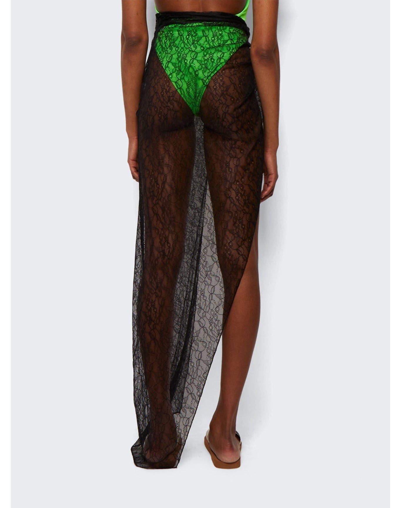LaQuan Smith | Women | Maxi Skirt With Wrap Hip Detail | Black