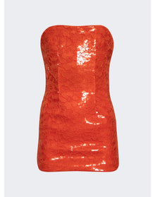 LaQuan Smith | Women | Strapless Mini Dress | Orange