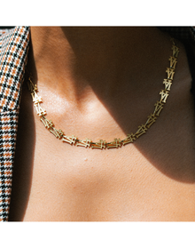 La Dodgers Cut Necklace | Gold Vermeil