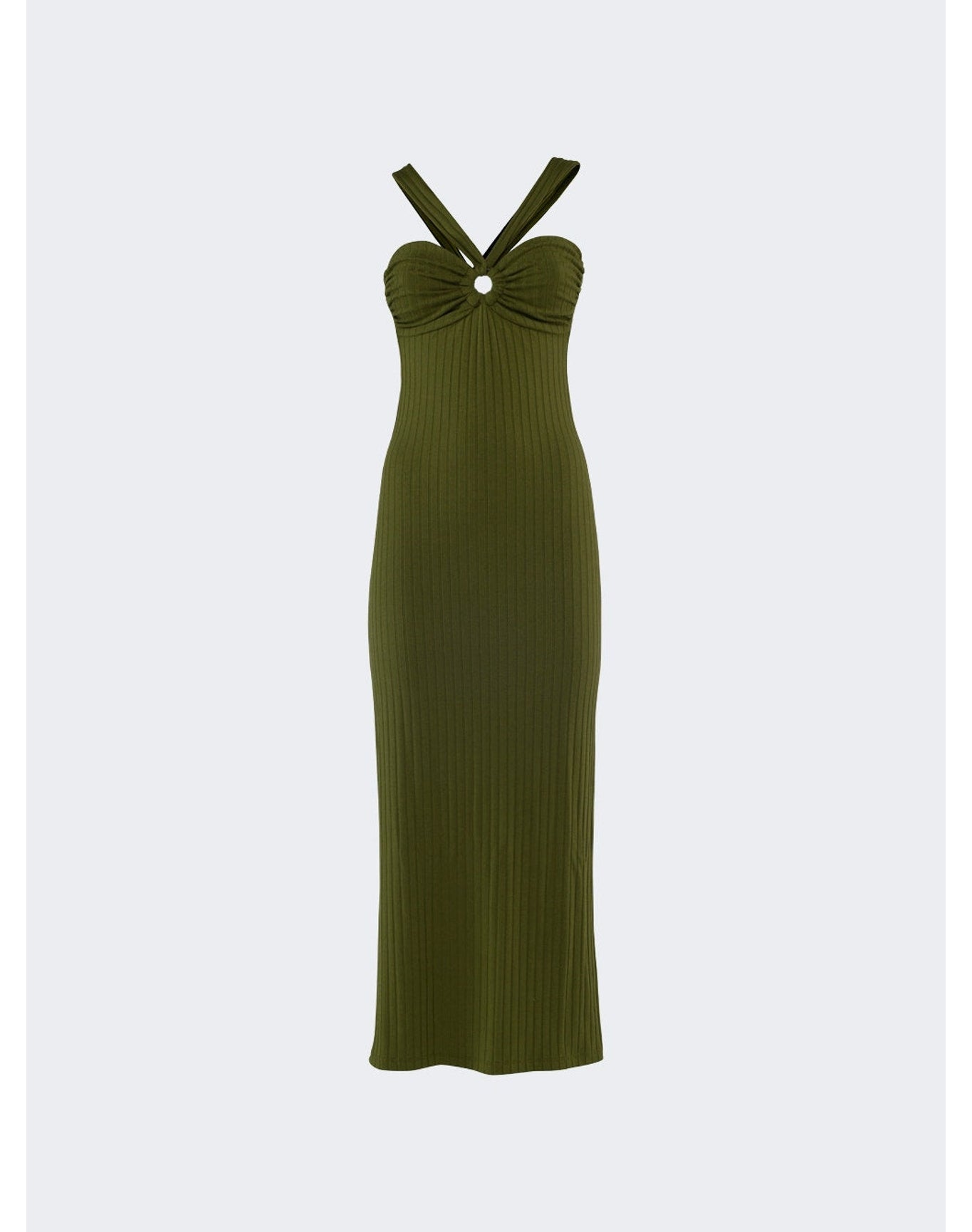 La Semaine | Women | Halter Midi Dres | Green