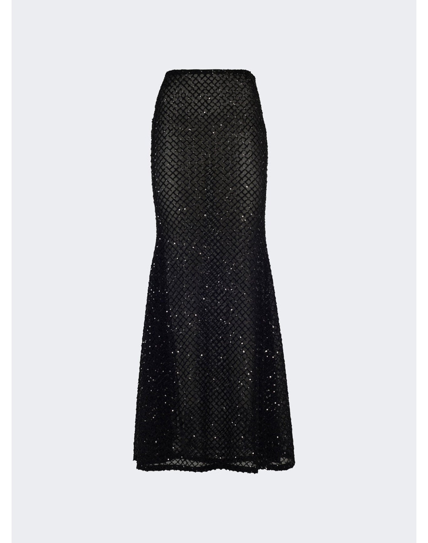 La Semaine | Women | Semaine Maxi Skirt | Black Paillettes