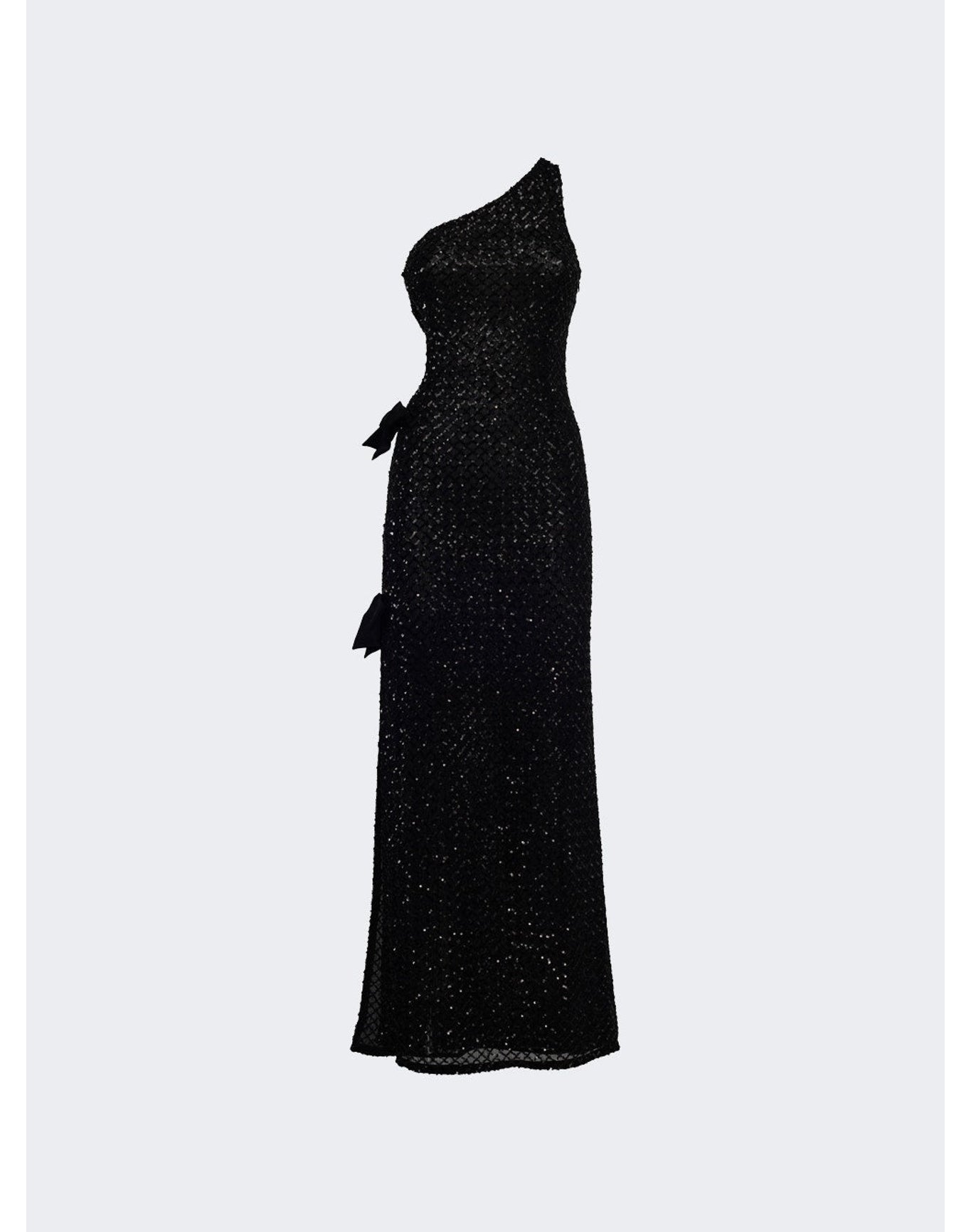 La Semaine | Women | Semaine One Shoulder Gown | Black Paillettes