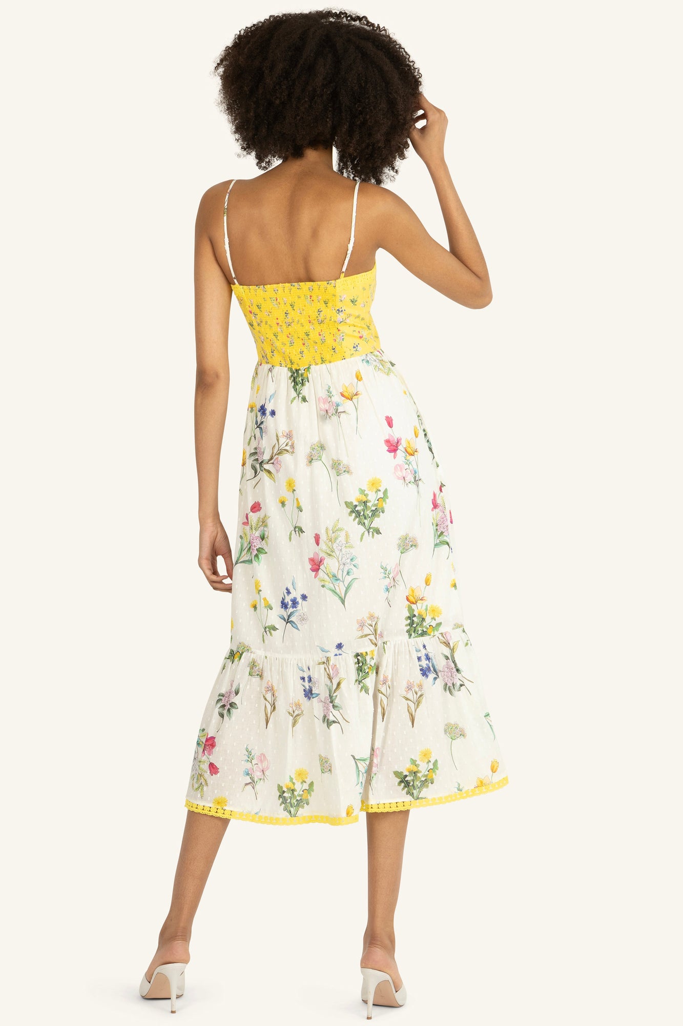 Finley Dress | Yellow Vintage x Border