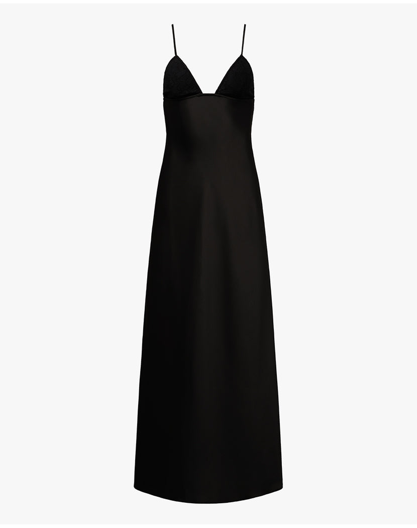 Lace Cup Slip Dress | Black