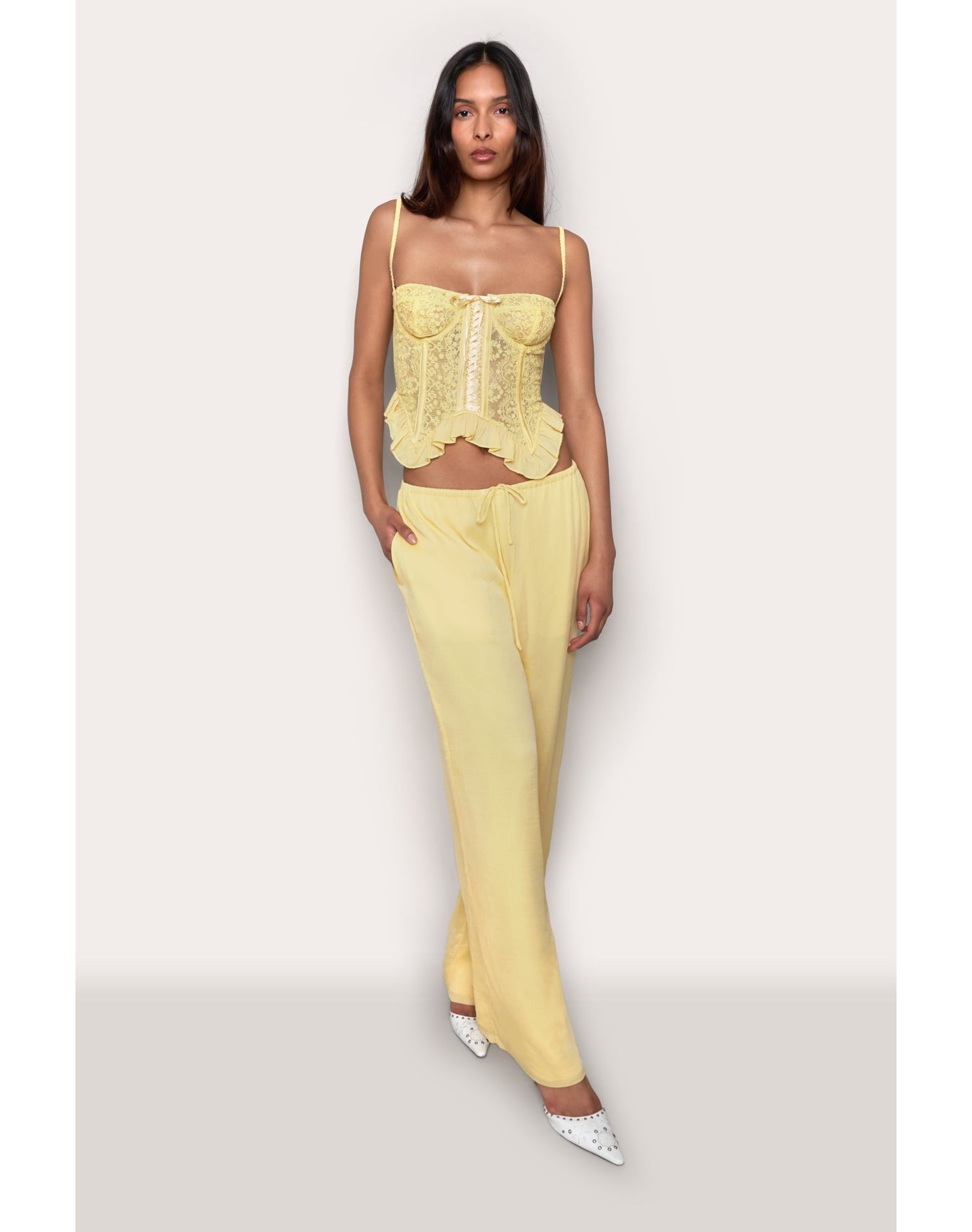 Lace Flutter Corset | Soft Daisy
