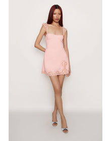 Lace Flutter Mini Dress | Woodrose