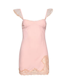 Lace Flutter Mini Dress | Woodrose