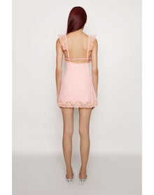 Lace Flutter Mini Dress | Woodrose
