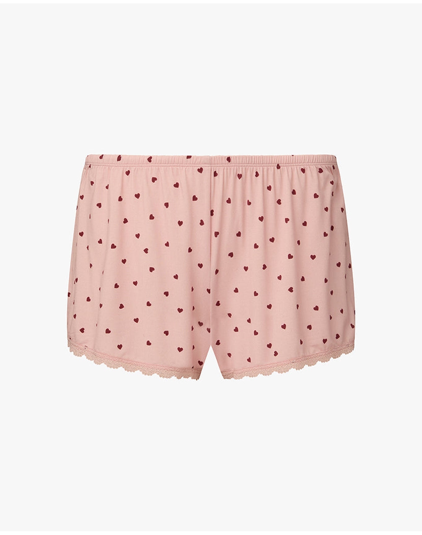 Lace Trim Sleep Short | Blossom x Merlot