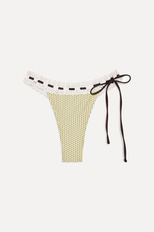 Lacey Micro Bikini Bottom Lemon Dot