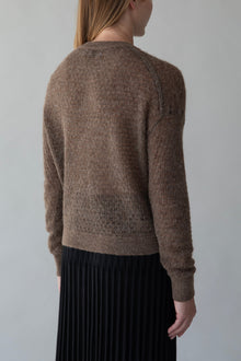 Lacey Pointelle Pullover | Cedar