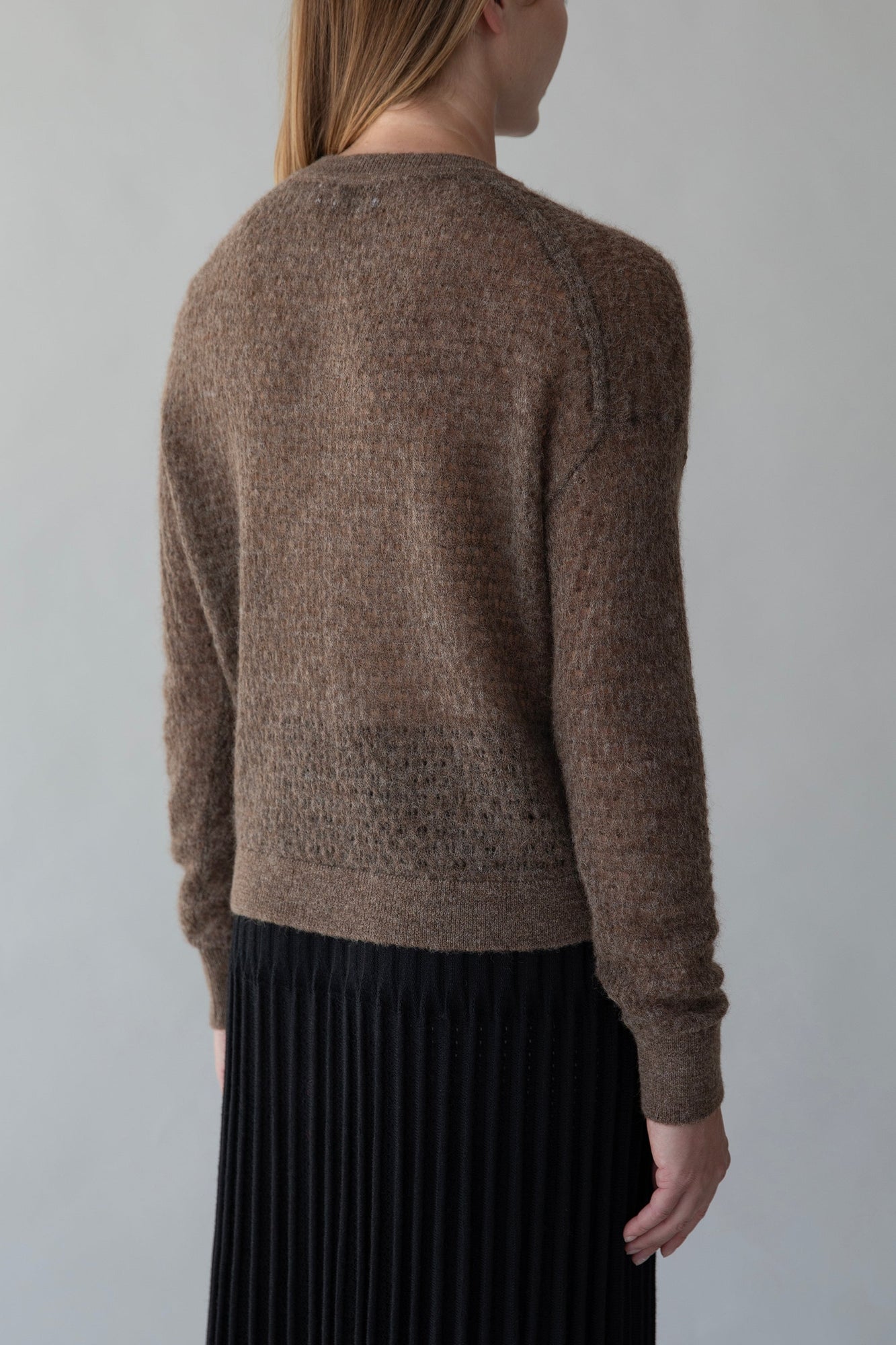 Lacey Pointelle Pullover | Cedar