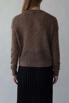 Lacey Pointelle Pullover | Cedar
