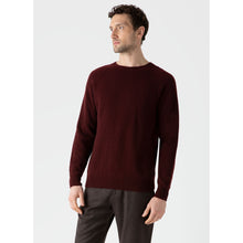 Lambswool Crew Neck Jumper | Men | Maroon