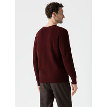 Lambswool Crew Neck Jumper | Men | Maroon