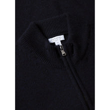 Lambswool Gilet | Men | Dark Navy Mouline