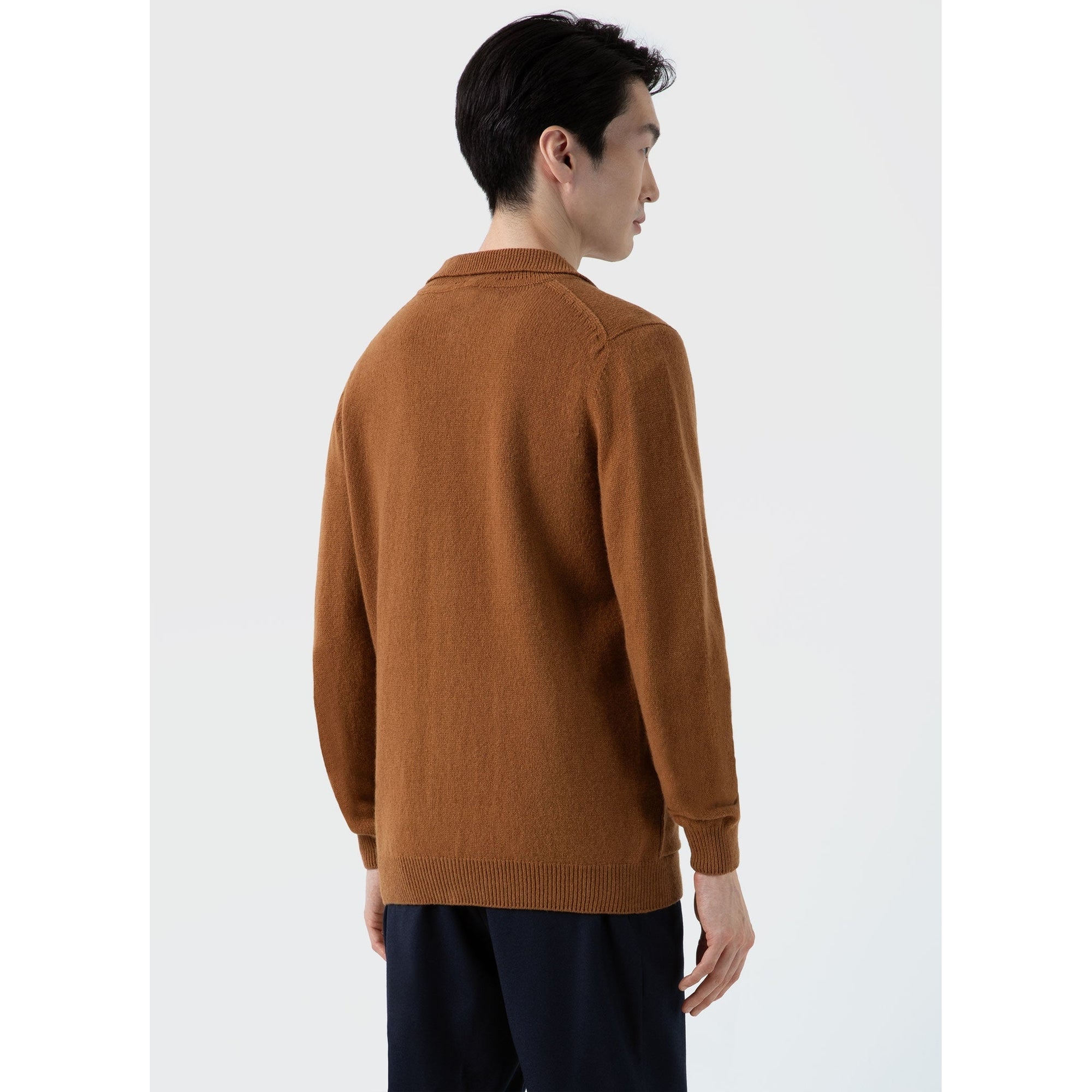 Lambswool Jacket | Men | Dark Camel