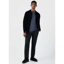 Lambswool Jacket | Men | Dark Navy Mouline