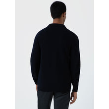 Lambswool Jacket | Men | Dark Navy Mouline