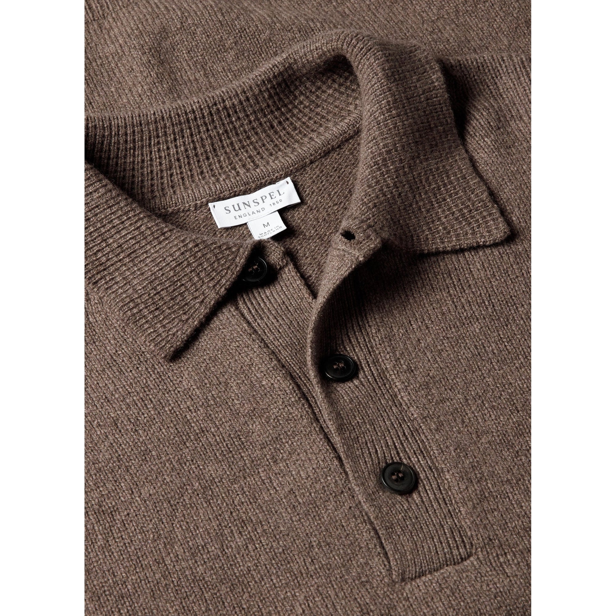 Lambswool Polo Shirt | Men | Cedar