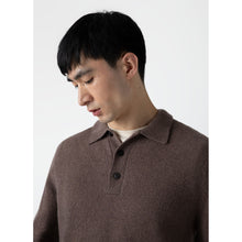 Lambswool Polo Shirt | Men | Cedar