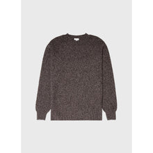 Lambswool Textured Jumper | Men | Coffee Twist