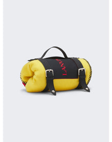 Lanvin | Men | Future Blanket With Carrying Straps | Black x Corn Yellow