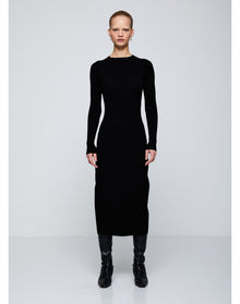 Lara Eco Stretch | Cut-Out Back Dress | Black