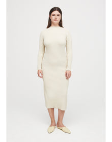Lara Eco Stretch | Cut-Out Back Dress | Cream