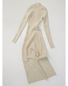 Lara Eco Stretch | Cut-Out Back Dress | Cream