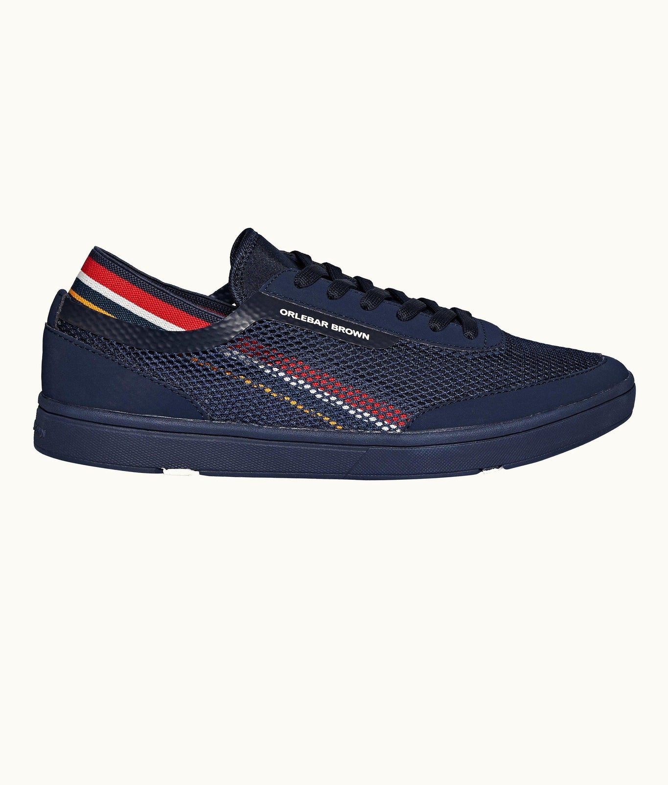 Larson Stripe O.B Stripe You Can Swim In Shoes | Navy/Orange