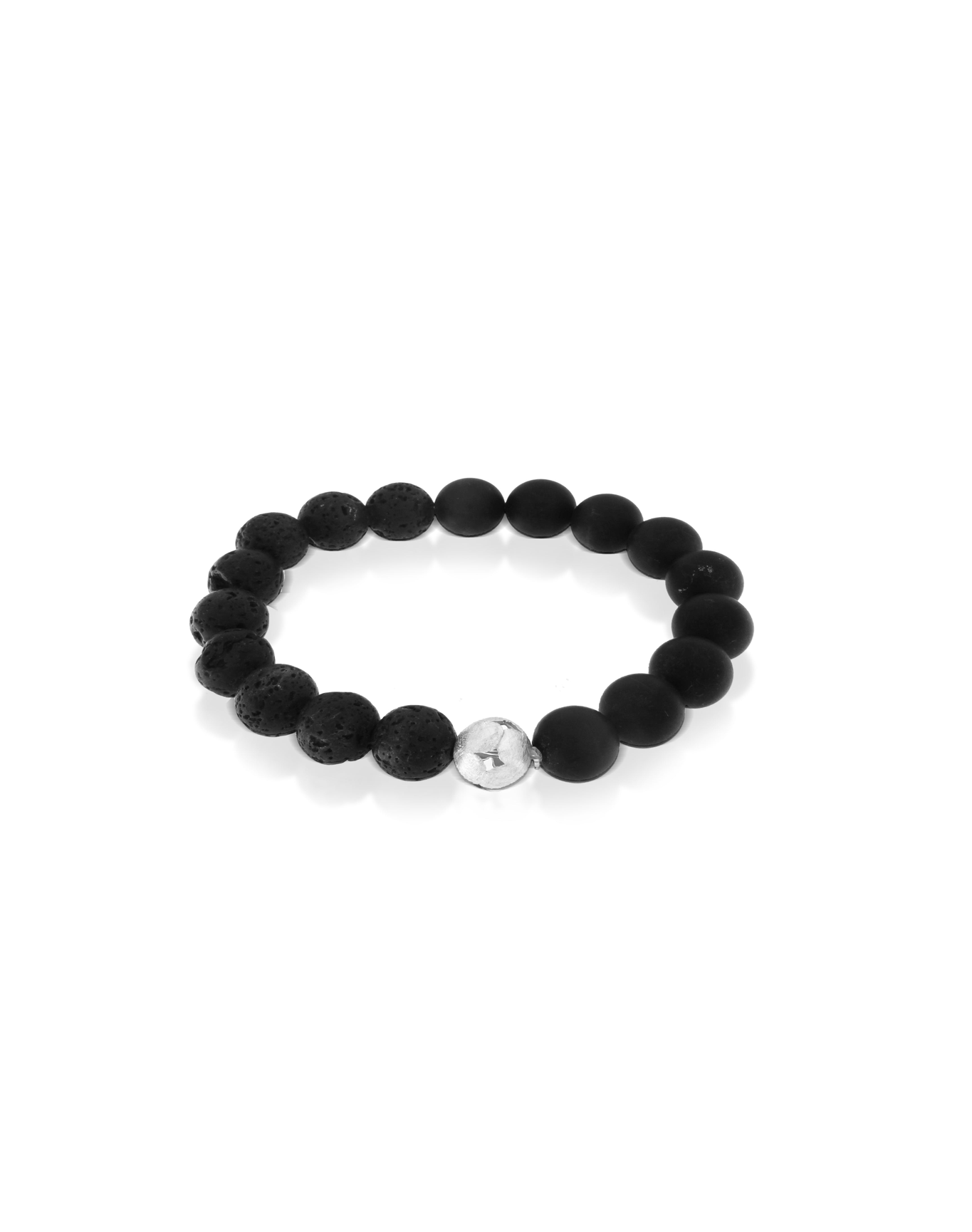 Lava Beads Bracelet | Black