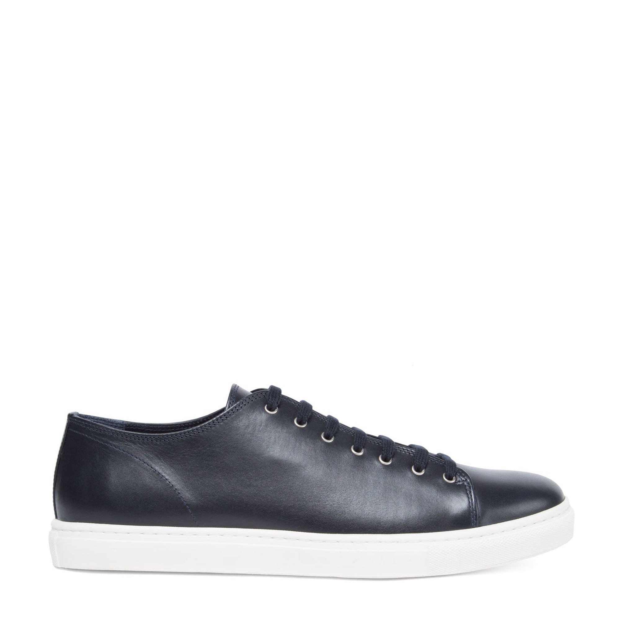 Leather Tennis Shoe | Unisex | Navy